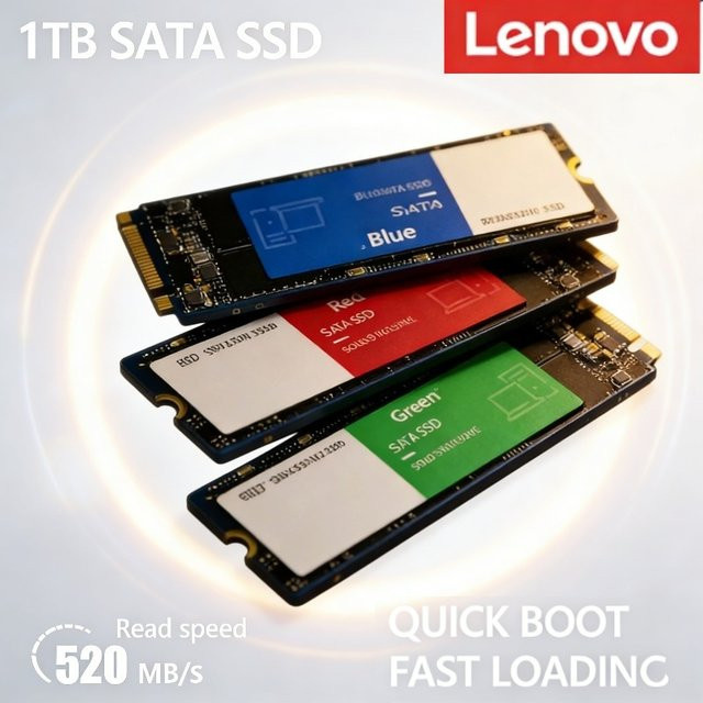Lenovo NVMe M.2 SSD Hochgeschwindigkeits-Interne Festplatte in Blau - Bild 1