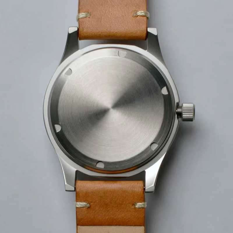 Baltany Armbanduhr, Mechanisch, Edelstahl, Leder, 36 mm, Herren - Bild 4