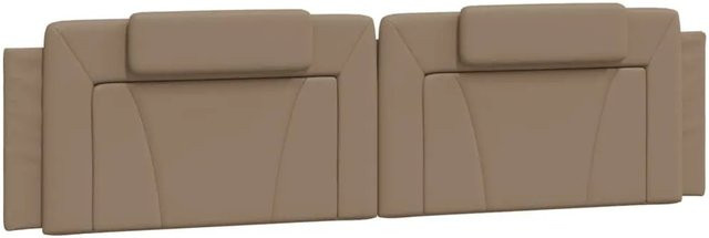 vidaXL Kopfteil-Kissen Viana in Cappuccino-Braun aus Kunstleder mit 200 cm Breite - Bild 1