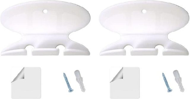 Paar Röntgen-Sensorhalter aus Acryl in Weiß für sichere Aufbewahrung von Klinikgeräten - Bild 1