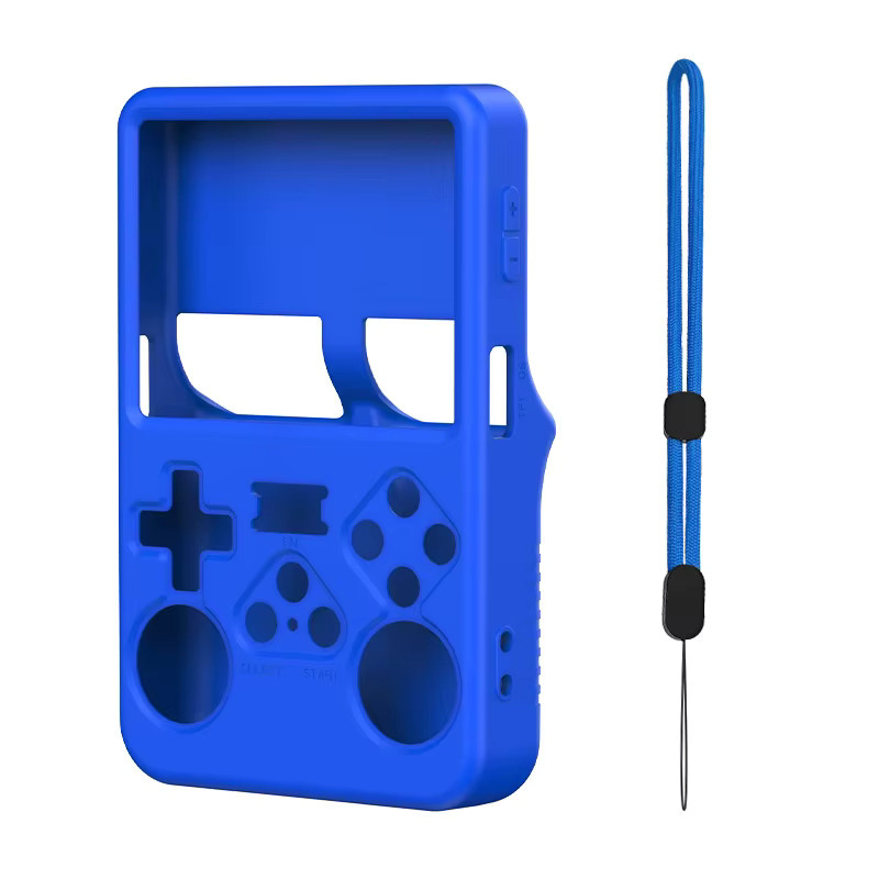 SPRINGCREAT Silikon Schutzhülle für R36S Handheld Spielkonsole in Blau oder Lila - Bild 7