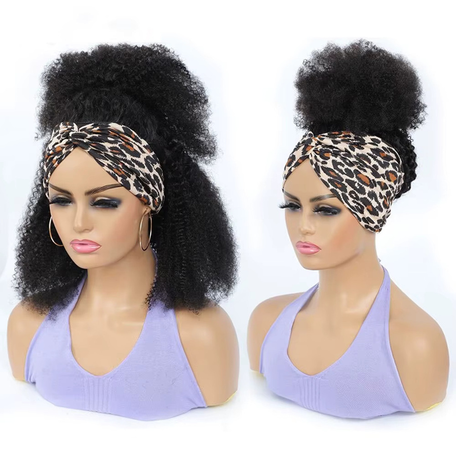 YARRA Stirnband-Perücke, Afro Kinky Curly, 100% Echthaar, Damen - Bild 4