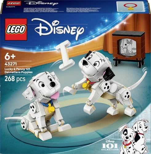 LEGO Disney 101 Dalmatiner Set mit den Welpen Lucky und Penny in Weiß und Schwarz - Bild 1