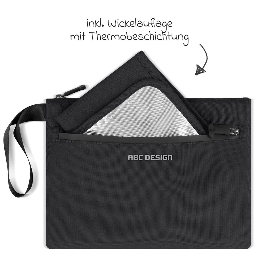 ABC Design Wickelorganizer Classic mit Wickelunterlage in Pure Coal Schwarz - Bild 2
