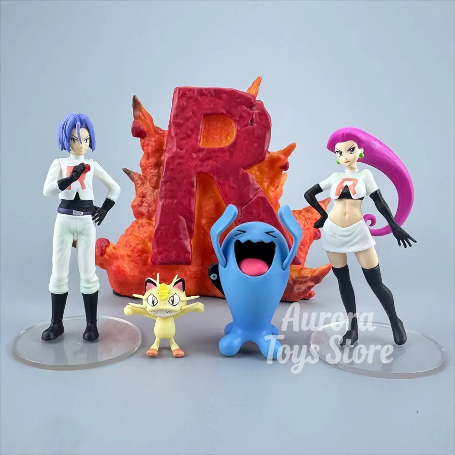 Bandai Pokémon Rocket Team Actionfigur, Anime, Kunststoff, Bunt - Bild 4
