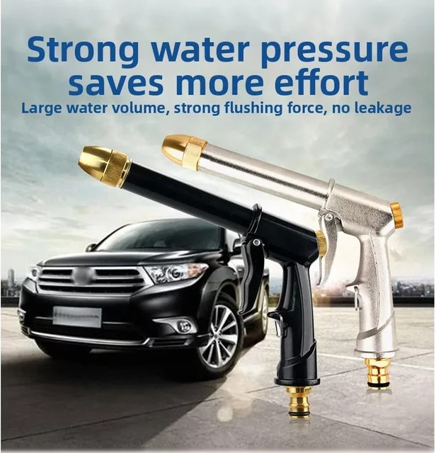 DAZZLEEX Hochdruck Wasser Sprayer in Schwarz für die Autowäsche und Gartenbewässerung - Bild 1