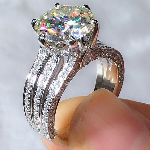 YIRAN Jewelry Verlobungsring, Kupfer, Zirkonia, Damen - Bild 1