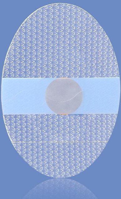 Binchi Health Technology Fersenaufkleber, Silikon-Gel mit Baumwollkern, transparent, weiß - Bild 1