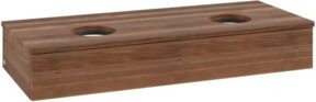 V&B Waschtischunterschrank Antao mit Frontstruktur und Beleuchtung in Walnut, B/T/H: 120 x 50 x 19 cm - Bild 1