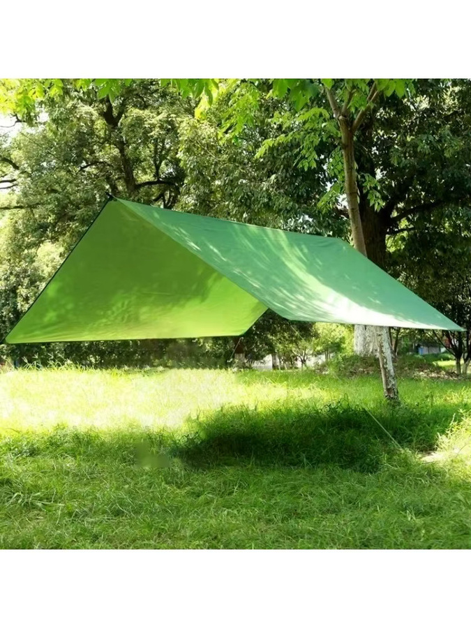 Quadratisches Strandzelt aus wasserfestem Polyester für Sonnenschutz im Freien, Blau oder Grün - Bild 3