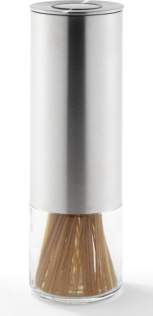Bongusto Vorratsdose aus Glas mit Edelstahl und Silikon, transparent/silber, Höhe: 16,4 cm, Durchmesser: 10,0 cm - Bild 1