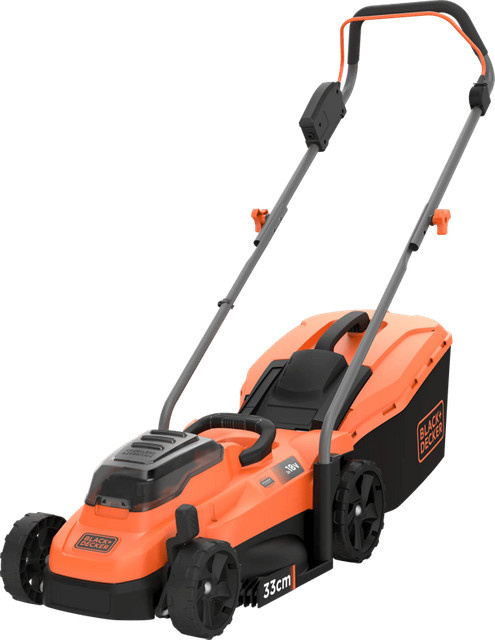BLACK+DECKER BCMW33184L2 18V Akku-Rasenmäher mit Mulchfunktion, Fangkorb und zwei Akkus - Bild 1