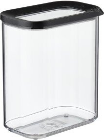 Mepal Vorratsdose Modula, schwarz und transparent, 1,5 l, luftdicht und stapelbar - Bild 1