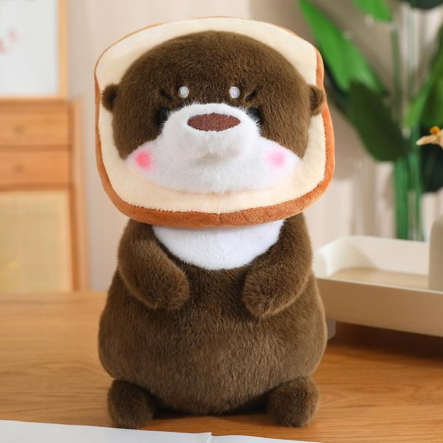 Yiran toy Otter Plüschtier, braun, 30cm - Bild 1