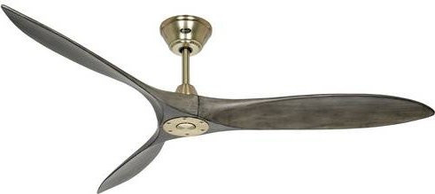 CasaFan ECO AIRSCREW 152 MG-GW Deckenventilator in Messing mit Fernbedienung und Winterbetrieb, Durchmesser: 152 cm, Höhe: 27,5 cm - Bild 1