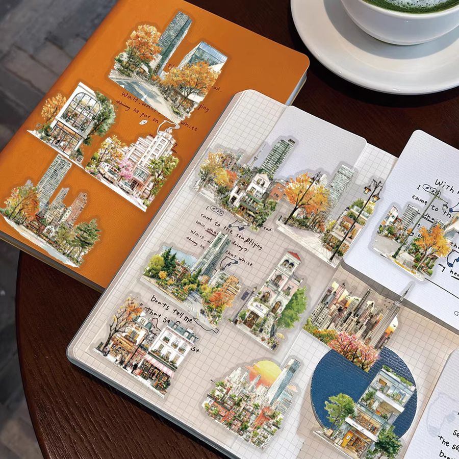 Etori Life Herbstturm-Reflexionen Aufkleber Set mit 15 Stück für Scrapbooking und Dekoration - Bild 3