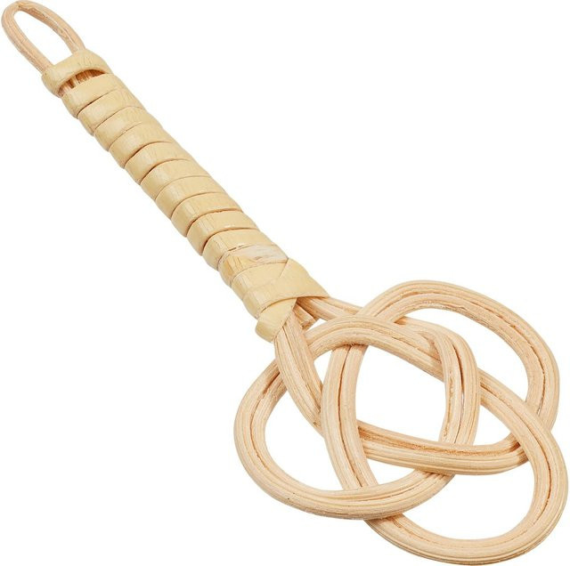 HobbyFun Miniatur Teppich-Klopfer Peddigrohr in Beige - Bild 1
