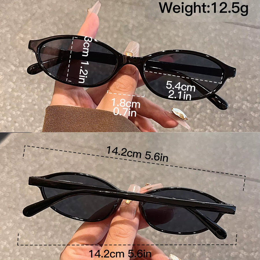 CAIPAI Cat-Eye Brille, Vollrand, Kunststoff, schwarz, Damen - Bild 5