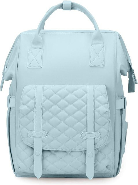 Wasserdichter Windeltaschen Rucksack in Blau für Mamas und Papas, multifunktionale Mutterschaftstasche, Breite: 43,0 cm, Tiefe: 16,0 cm, Höhe: 43,0 cm - Bild 1