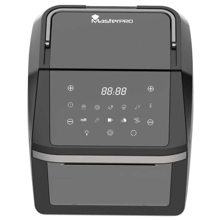 MASTERPRO Heißluftfritteuse Rocket BGMP-9310 in Schwarz und Grau mit 11 l Volumen, Digitalanzeige und Timer - Bild 2