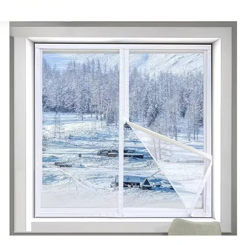DNGT Isolierende Wintervorhänge Transparent, Winddicht und Schallschluckend, B: 110 cm, H: 70 cm - Bild 2