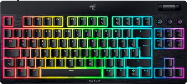 Razer BlackWidow V4 Low-Profile TKL HyperSpeed Gaming-Tastatur, Mechanisch, Schwarz, Bluetooth und USB-C, DE-Layout - Bild 2