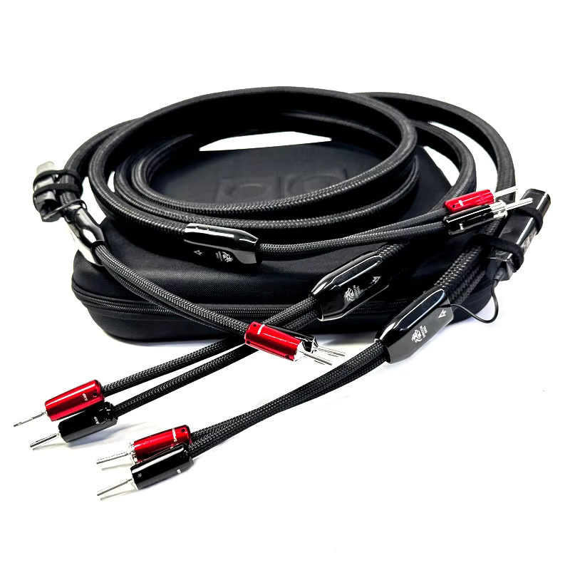 Xangsane Hi-End Dragon Lautsprecherkabel Zero Full-Range und Bass HiFi Audio Verstärkerkabel in Schwarz - Bild 3