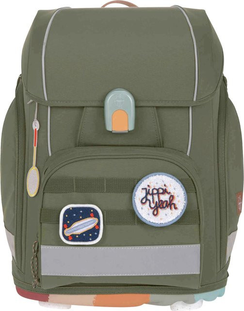 Lässig Schulranzen-Set Boxy Unique 7-teilig in Beige Khaki Green - Bild 1