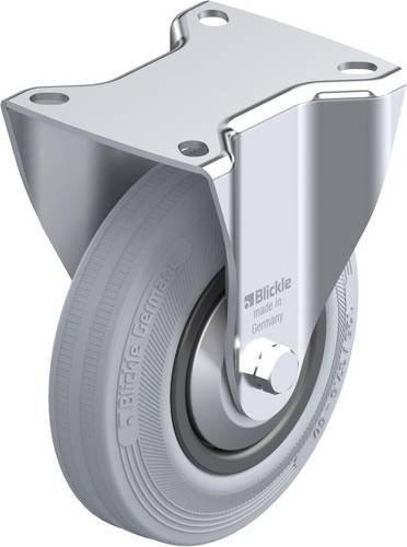 Blickle Bockrolle B-VPP 125G-SG-FA in Schwarz-Grau mit 125 mm Rad-Durchmesser und 100 kg Tragfähigkeit - Bild 1