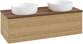 V&B Waschtischunterschrank Antao mit Beleuchtung, Farbe Honey Oak, B/T/H: 120 x 50 x 50 cm - Bild 1