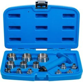 BGS Locheisen-Satz 5 in Blau, 14-teilig, 35 mm - Bild 1