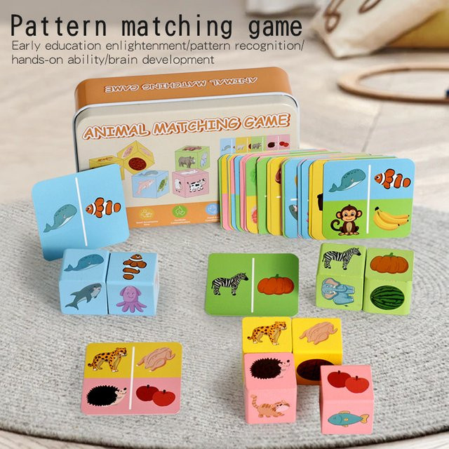 Tlewj Muster-Matching-Spielset, Shape Sorter, Tiere, Metall, Bunt / Mehrfarbig - Bild 1