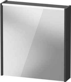 Duravit LED-Badspiegel D-Code in Graphit Matt, B/H/T: 65 x 70 x 5 cm - Bild 1