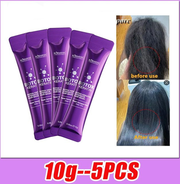 KORMESIC Keratin Haarmaske mit Kollagen und Biotin, 5x 10g - Bild 1