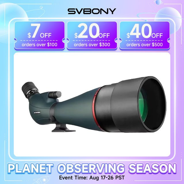 SVBONY ED Spektiv SV406/SV406P Doppelfokus IPX7 Wasserdichtes Teleskop für Vogelbeobachtung und Bogenschießen - Bild 1