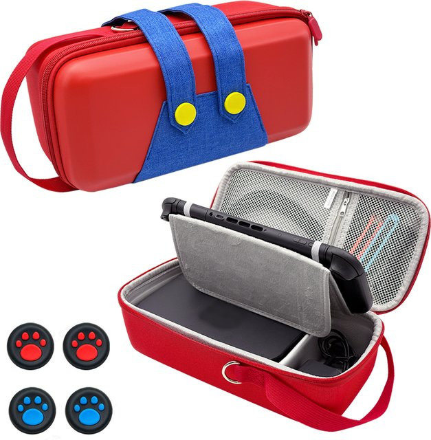 Nintendo Switch Reisetasche mit integriertem Netzfach, Spielkartenhalter und Standfunktion für das Dock - Bild 1