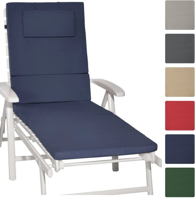 Beautissu Loft RL Rollliegenauflage Dunkelblau B: 200 cm, T: 60 cm, H: 5 cm - Bild 1