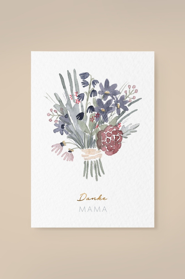 Leevje Postkarte Mama in Weiss und Multicolour - Bild 1