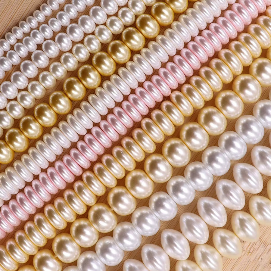 HUAN ER LIN Abacus Perlen, 2-12mm, Rund, Flach, DIY Schmuck Zubehör - Bild 1