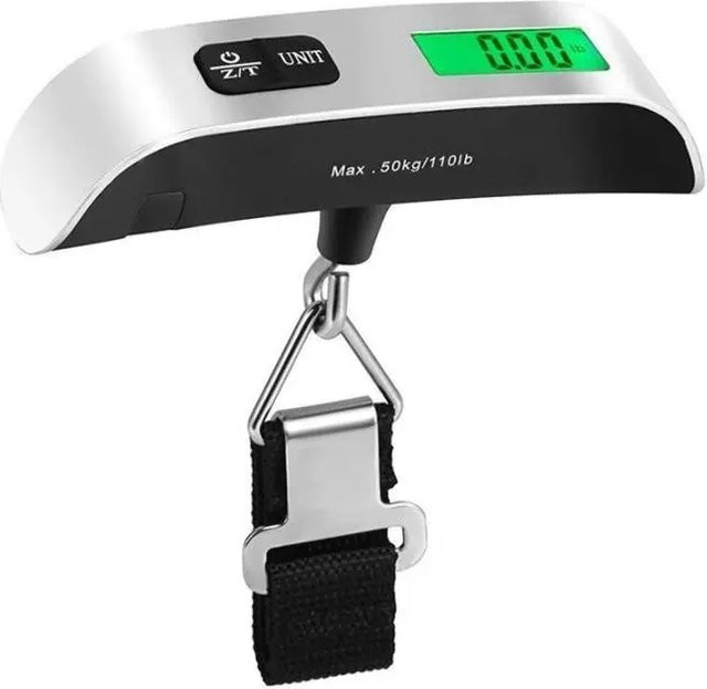 Digitale Reisewaage TTAKA7 mit LCD-Display, tragbare elektronische Kofferwaage bis 50 kg - Bild 1