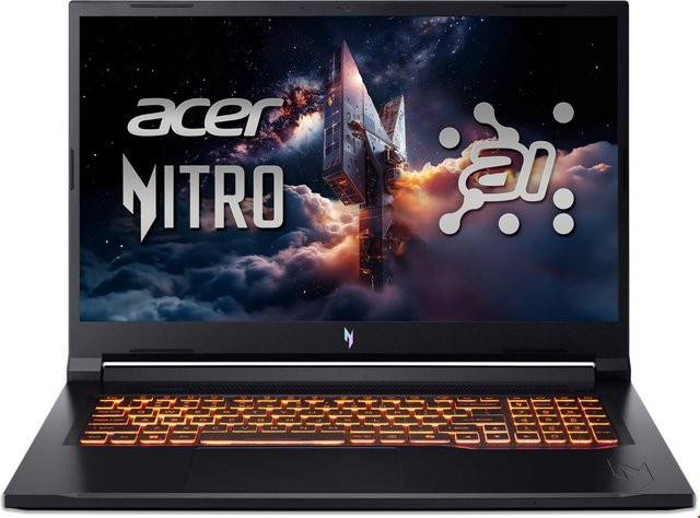 Acer Nitro V 17 AI (ANV17-41-R8PP) Gaming Notebook in Obsidian Black mit 17,3 Zoll QHD Display, AMD Prozessor, 32 GB RAM, 1000 GB SSD und Windows 11 - Bild 1