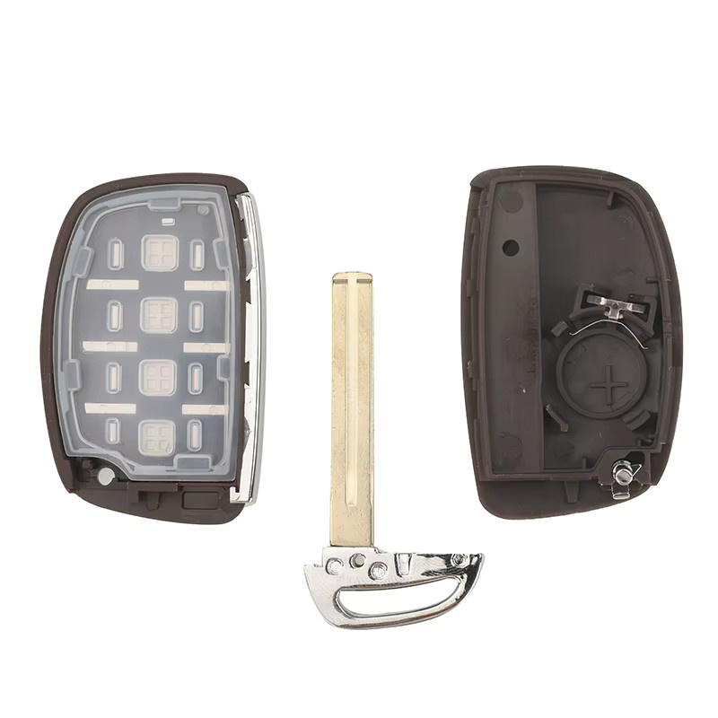 Jingyuqin Auto Schlüssel Cover mit Klinge für Hyundai Creta Mistra Elantra Verna Tucson ix25 IX35 Smart in Braun - Bild 3