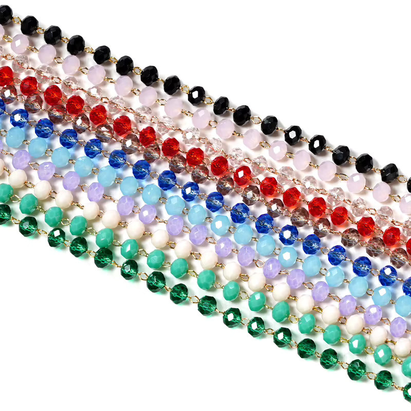 chichain Brillenkette Kristall, Blau, Damen - Bild 1