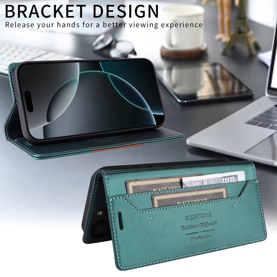 Magnetische Flip Ledertasche für Samsung Galaxy A-Serie 5G (A16, A36, A56, A26, A55, A35, A15, A25, A17, A05S, A14, A24, A34, A54, A13, A33, A53, A73) als Brieftasche - Bild 4