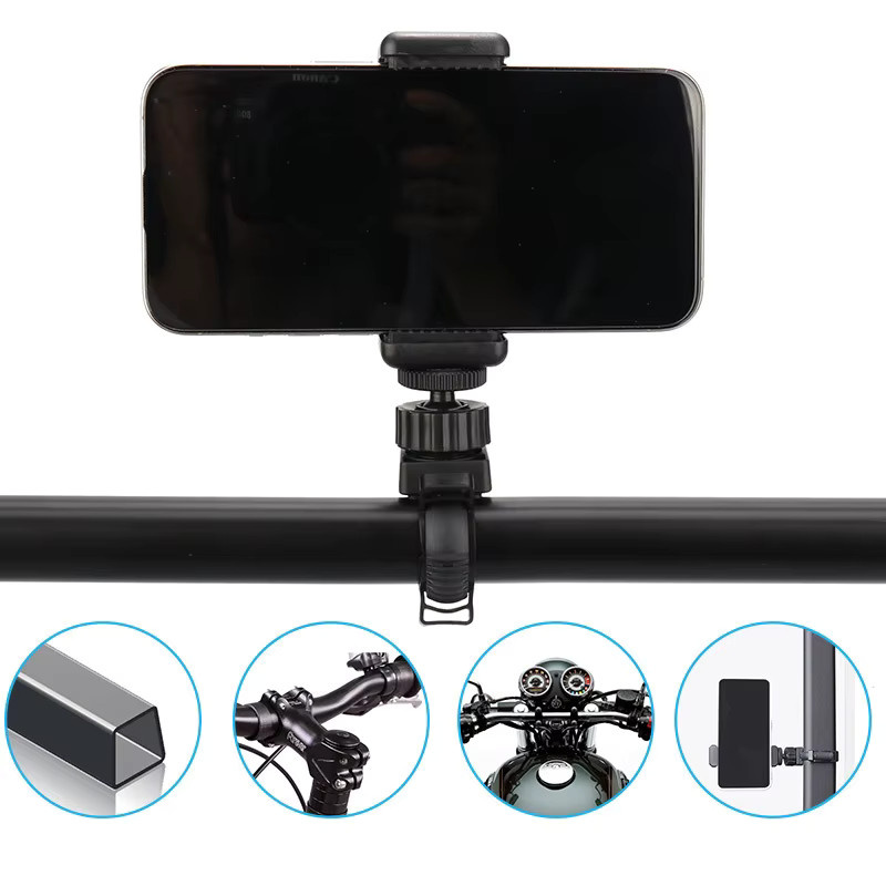 360-Grad-Seilgurt-Klemmclip für GoPro Hero Action-Kameras in Schwarz - Bild 2