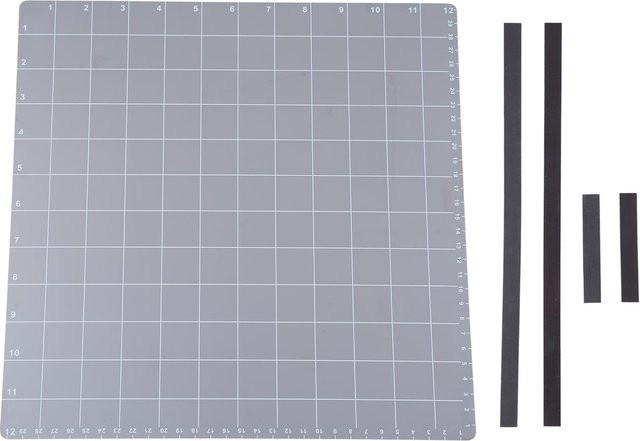 2er-Set Edelstahlplatten von Meterk, bunt, B/B: 30,48 x 30,48 cm, geeignet für Dünnwafer-Stanzformen - Bild 1