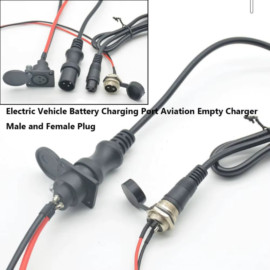 3-poliger Batterieladeanschluss für Elektrofahrzeuge und Luftfahrt in Schwarz - Bild 3