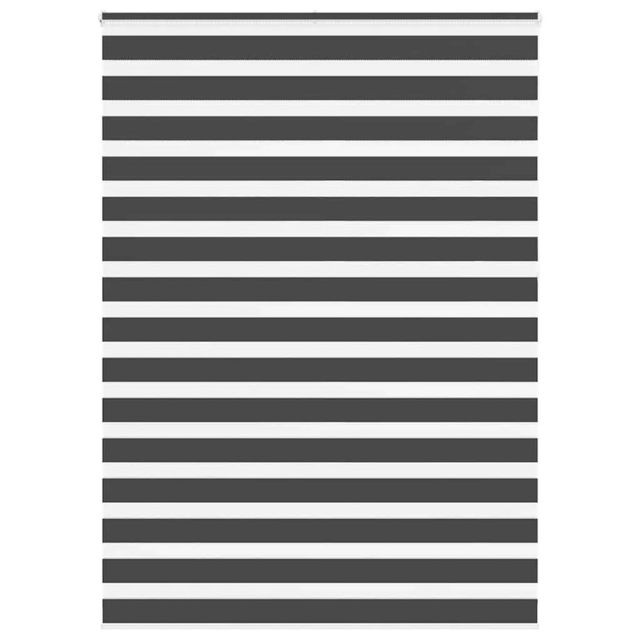 vidaXL Doppelrollo Day & Night in Schwarz aus Polyester, B/H: 160 x 230 cm - Bild 2