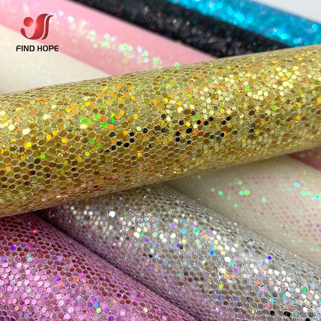 Selbstklebender Diamant-Glitzer aus PU-Kunstleder von Findohope in Silber und Multicolour für deine DIY-Bastelarbeiten und Dekorationen - Bild 1