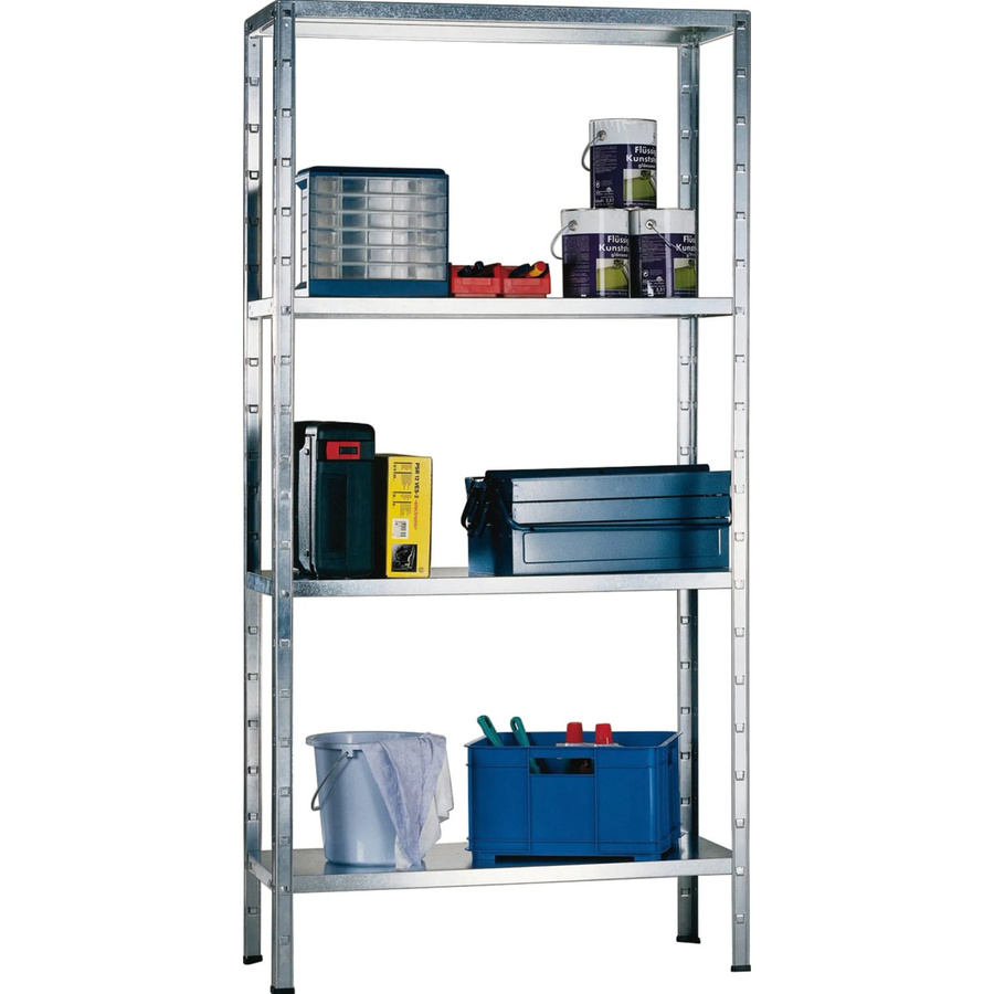 Schulte Steck-Grundregal verzinkt H 180 cm x B 120 cm x T 50 cm - Bild 2